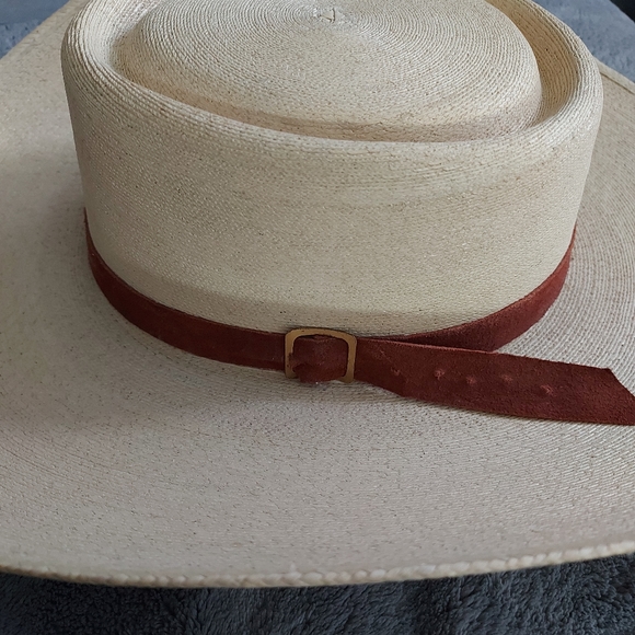 Beautiful Hat Size 8 , Leather ties and Band.  Very well made - Picture 3 of 8